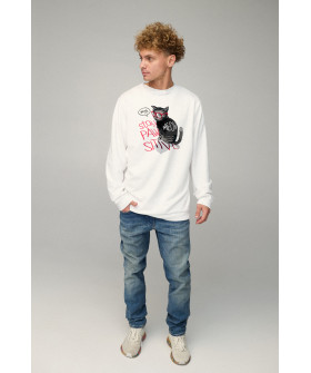 Світшот чоловічий OVERSIZE /no flis/