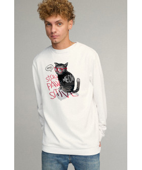 Світшот чоловічий OVERSIZE /no flis/