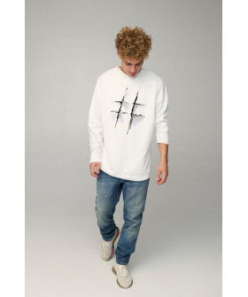 Світшот чоловічий OVERSIZE /no flis/