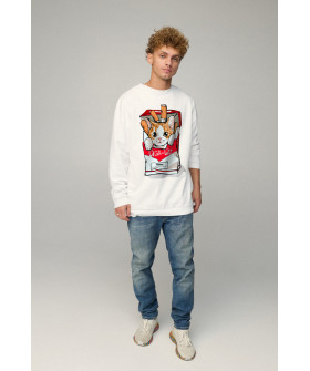 Світшот чоловічий OVERSIZE /no flis/