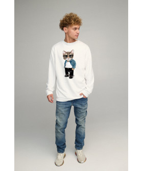 Світшот чоловічий OVERSIZE /no flis/