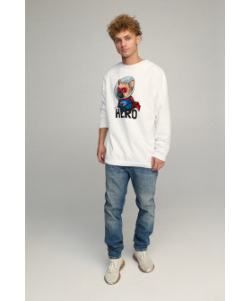 Світшот чоловічий OVERSIZE /no flis/