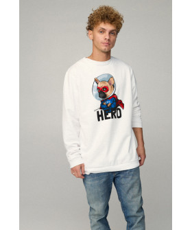 Світшот чоловічий OVERSIZE /no flis/