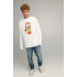 Світшот чоловічий OVERSIZE /no flis/