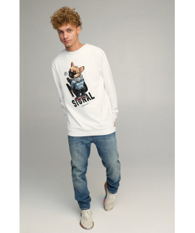 Світшот чоловічий OVERSIZE /no flis/