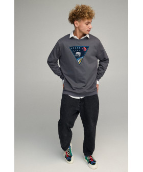 Світшот чоловічий OVERSIZE /no flis/