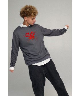 Світшот чоловічий OVERSIZE /no flis/