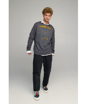 Світшот чоловічий OVERSIZE /no flis/