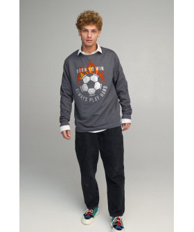 Світшот чоловічий OVERSIZE /no flis/