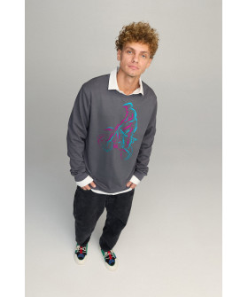 Світшот чоловічий OVERSIZE /no flis/