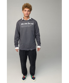Світшот чоловічий OVERSIZE /no flis/