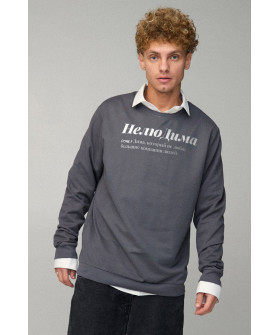 Світшот чоловічий OVERSIZE /no flis/