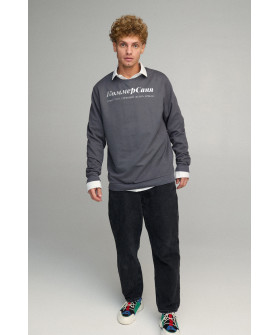 Світшот чоловічий OVERSIZE /no flis/