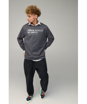 Світшот чоловічий OVERSIZE /no flis/