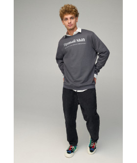 Світшот чоловічий OVERSIZE /no flis/