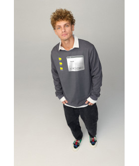 Світшот чоловічий OVERSIZE /no flis/