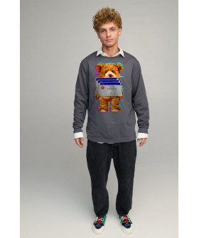 Світшот чоловічий OVERSIZE /no flis/