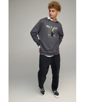 Світшот чоловічий OVERSIZE /no flis/