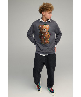 Світшот чоловічий OVERSIZE /no flis/