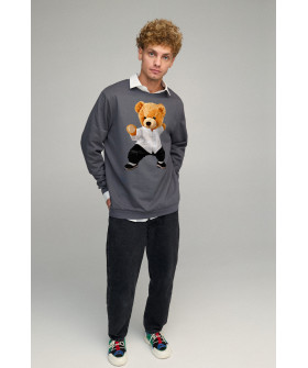 Світшот чоловічий OVERSIZE /no flis/