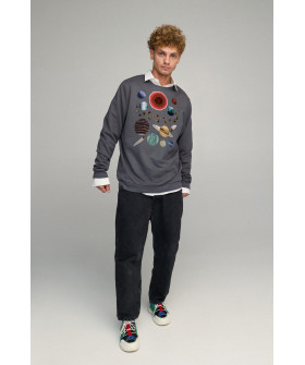 Світшот чоловічий OVERSIZE /no flis/