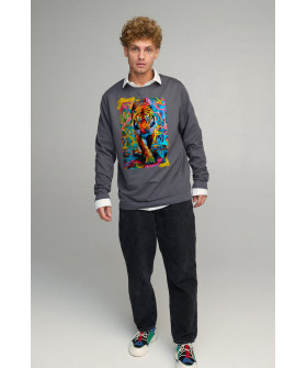 Світшот чоловічий OVERSIZE /no flis/