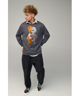 Світшот чоловічий OVERSIZE /no flis/