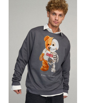 Світшот чоловічий OVERSIZE /no flis/