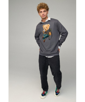 Світшот чоловічий OVERSIZE /no flis/