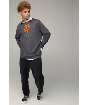 Світшот чоловічий OVERSIZE /no flis/