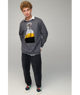 Світшот чоловічий OVERSIZE /no flis/