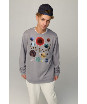 Світшот чоловічий OVERSIZE /no flis/