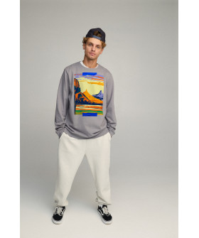 Світшот чоловічий OVERSIZE /no flis/