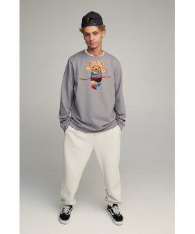 Світшот чоловічий OVERSIZE /no flis/