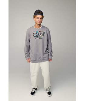 Світшот чоловічий OVERSIZE /no flis/