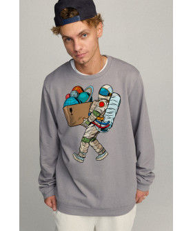 Світшот чоловічий OVERSIZE /no flis/