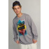 Світшот чоловічий OVERSIZE /no flis/