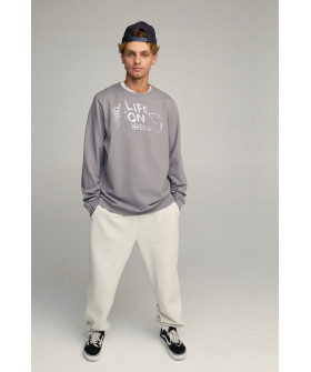 Світшот чоловічий OVERSIZE /no flis/