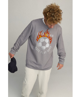 Світшот чоловічий OVERSIZE /no flis/