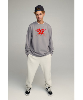 Світшот чоловічий OVERSIZE /no flis/