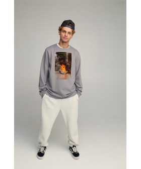 Світшот чоловічий OVERSIZE /no flis/