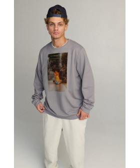 Світшот чоловічий OVERSIZE /no flis/