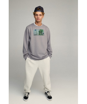 Світшот чоловічий OVERSIZE /no flis/
