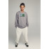 Світшот чоловічий OVERSIZE /no flis/