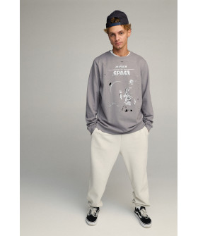 Світшот чоловічий OVERSIZE /no flis/