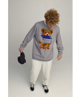 Світшот чоловічий OVERSIZE /no flis/