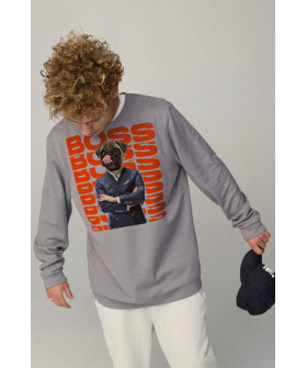 Світшот чоловічий OVERSIZE /no flis/