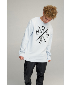 Світшот чоловічий OVERSIZE /no flis/