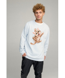 Світшот чоловічий OVERSIZE /no flis/