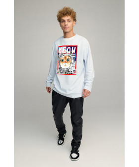 Світшот чоловічий OVERSIZE /no flis/